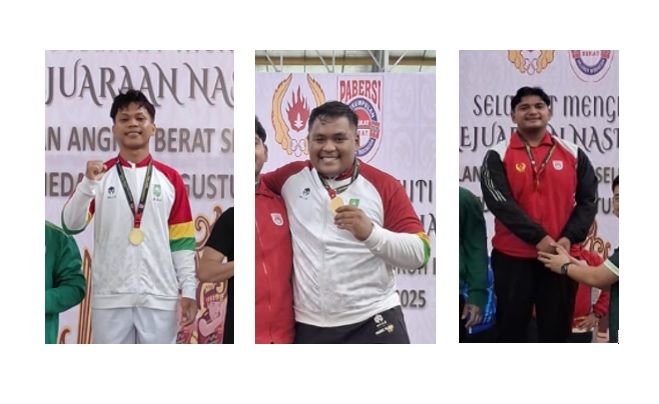 Mahasiswa FEB Unilak Raih Medali Emas Kejurnas Angkat Berat