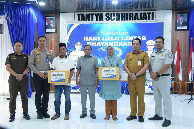 Bupati Bengkalis Hadiri Syukuran Hari Lalu Lintas Bhayangkara ke-70
