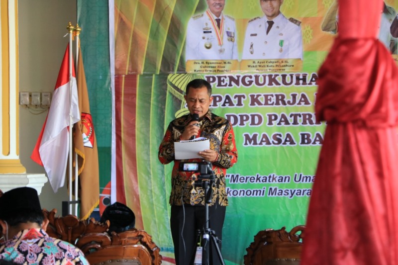 Bacakan SK, Wabup Bagus Santoso Jabat Dewan Pengawas DPD Patri Riau