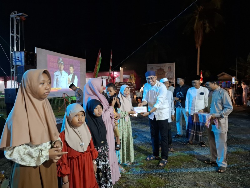 Sempena HUT 45 Desa di Hadiri Ribuan Masyarakat, Pemdes Bagan Melibur Gelar Tabligh Akbar