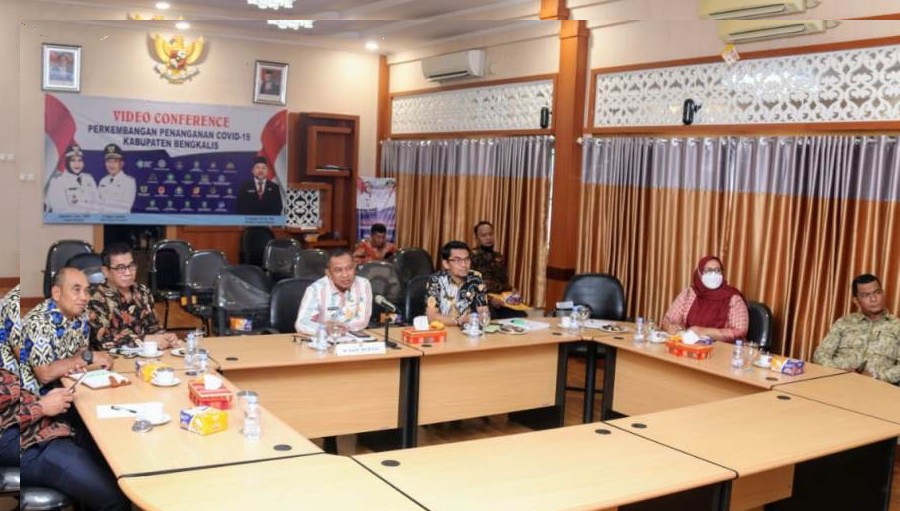 Cegah Korupsi di BUMD, Pemkab Bengkalis Zoom Meeting Bersama KPK