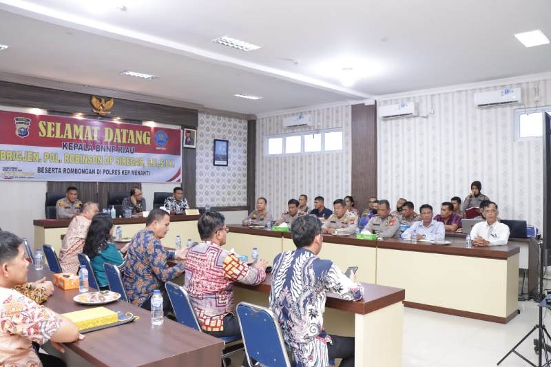 Kepala BNNP Riau Kunker dan Silaturahmi ke Polres Kepulauan Meranti