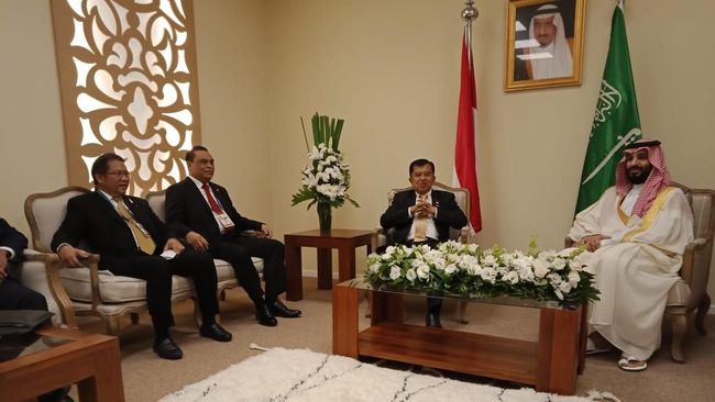 Bertemu JK, Putra Mahkota Saudi Jelaskan Kasus Khashoggi