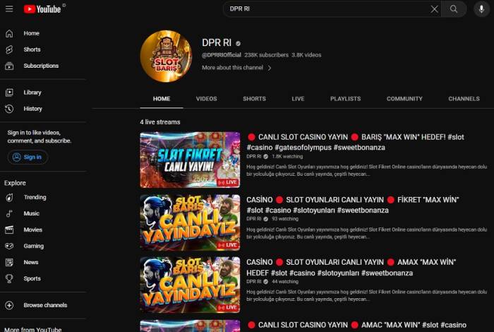Ini Penyebab Channel Youtube DPR Bisa Diretas untuk Tayangkan Judi Online