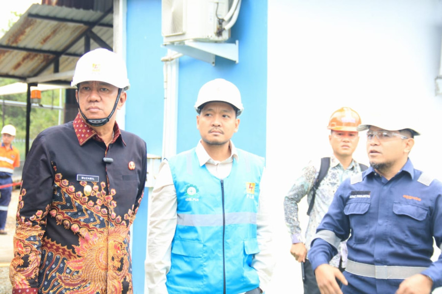 Respon Keluhan Masyarakat, Wabup Muzamil Tinjau Pembangkit Listrik PLN Selatpanjang