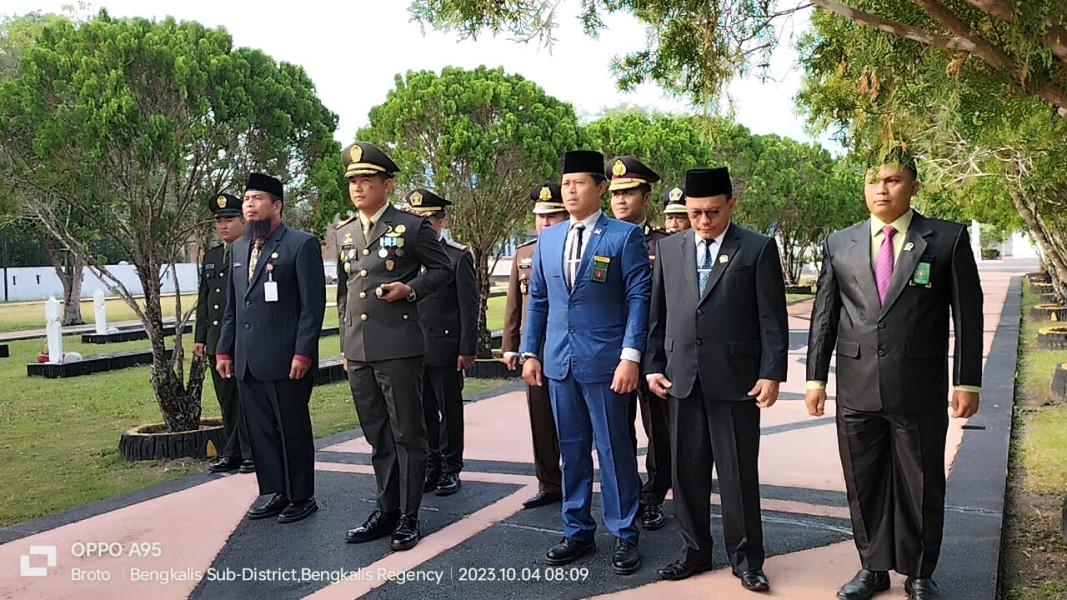 Ziarah Nasional, Ketua DPRD Bengkalis Bersama Dandim Bengkalis di HUT ke-78 TNI