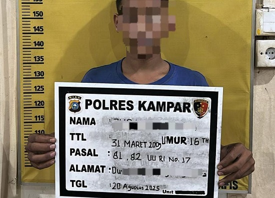 Terjadi di Kampar, Pelaku Pencabulan Anak di Bawah Umur Ditangkap Polisi