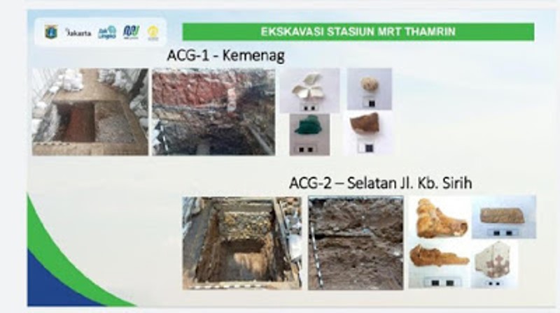 Ragam Artefak Ditemukan di Jalur Proyek MRT Fase 2 Thamrin-Kota