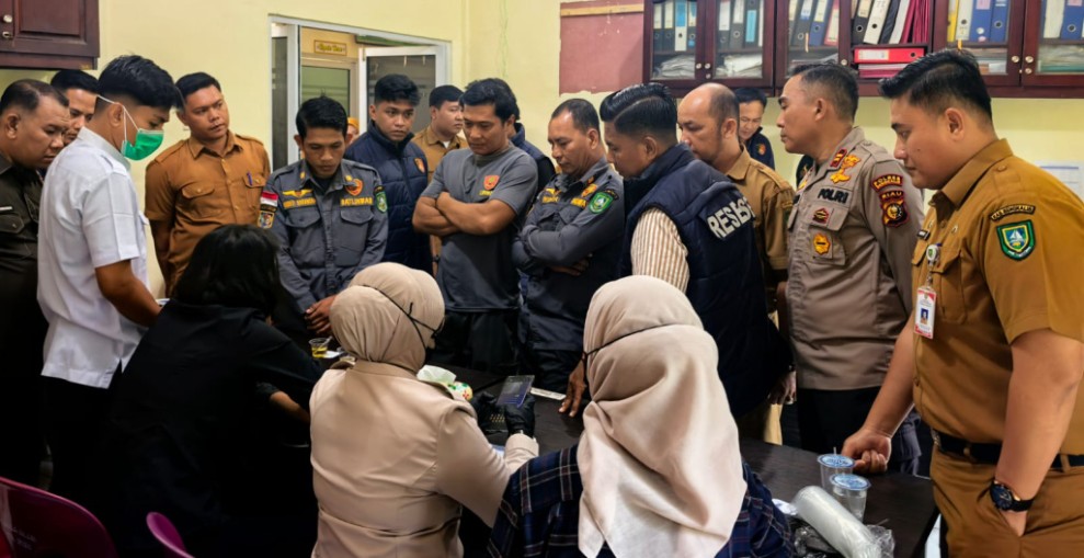 Tes Urine di Kantor Desa dan Kecamatan Bengkalis, Dua Orang Positif Narkoba