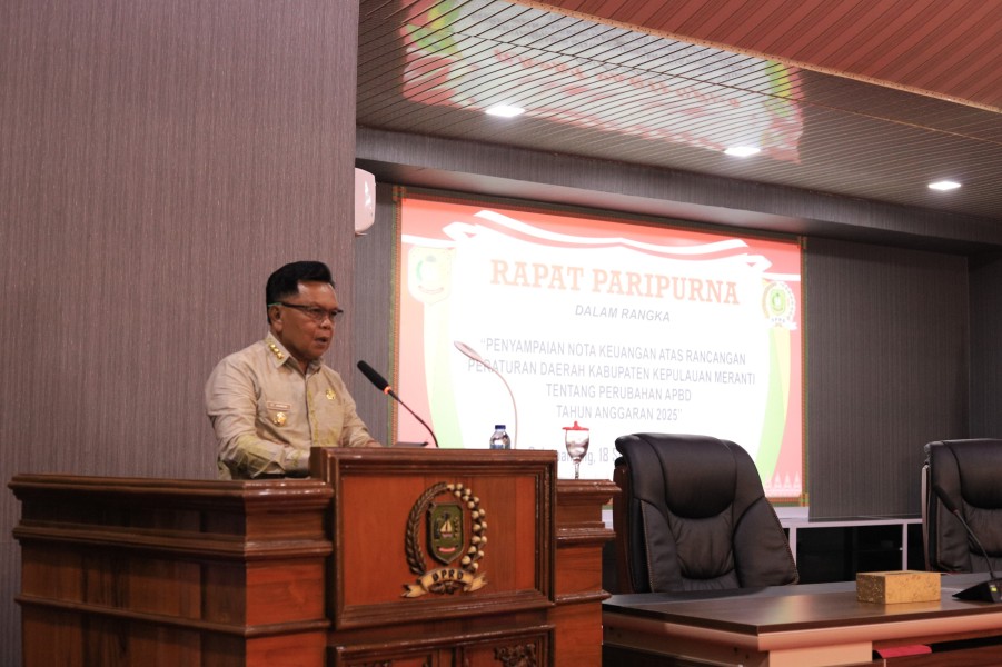 DPRD Kepulauan Meranti Paripurna Penyampaian Nota Keuangan Rancangan Perubahan APBD 2025