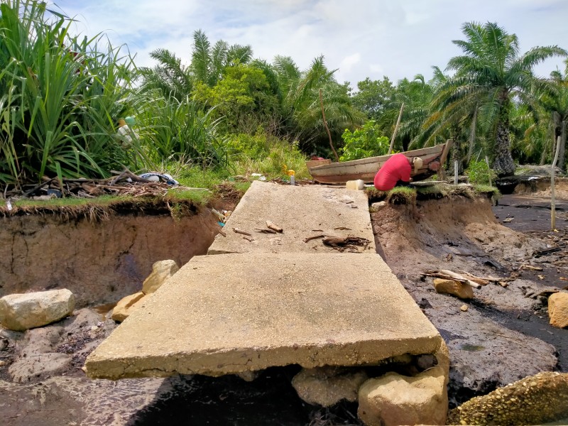 Abrasi Terus Meningkat, Ini Penjelasan Pj. Kades dan KTH Sepahat Hijau