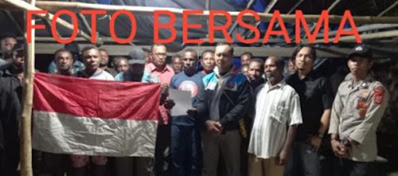 Eksklusif! Alex Hamberi Pentolan Teroris KKB Papua dan Anak Buahnya Serahkan Diri