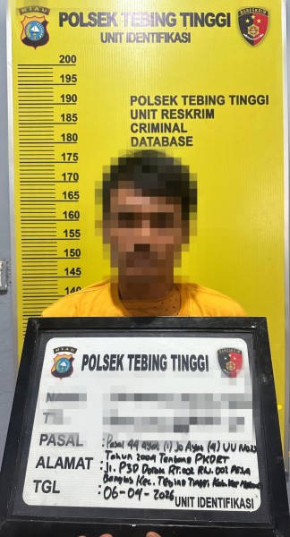 Berujung Kekerasan Polsek Tebing Tinggi Respon Cepat Amankan Pelaku KDRT
