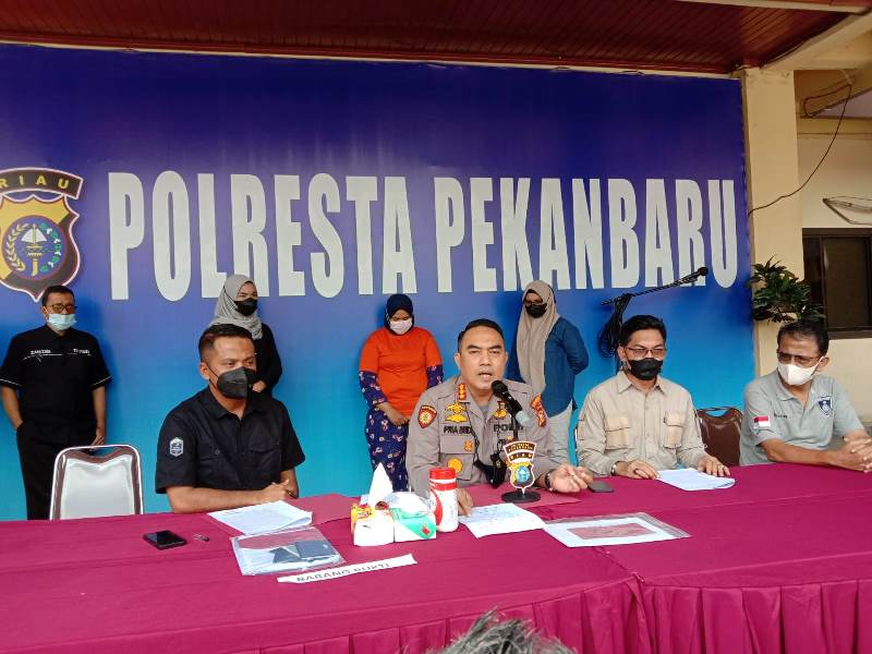 Polresta Pekanbaru Tangkap Pelaku Investasi Bodong Rp6 Miliar