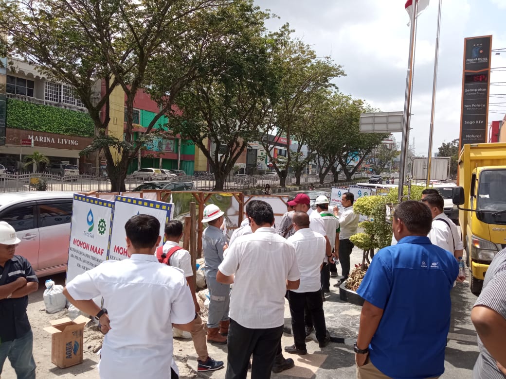 Kontraktor Diminta Segera Rekondisi Jalan Bekas Galian IPAL di Pekanbaru