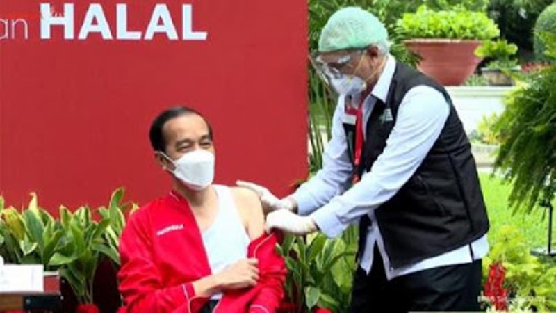 Jokowi Resmi Jalani Vaksinasi Covid-19 Tahap Kedua