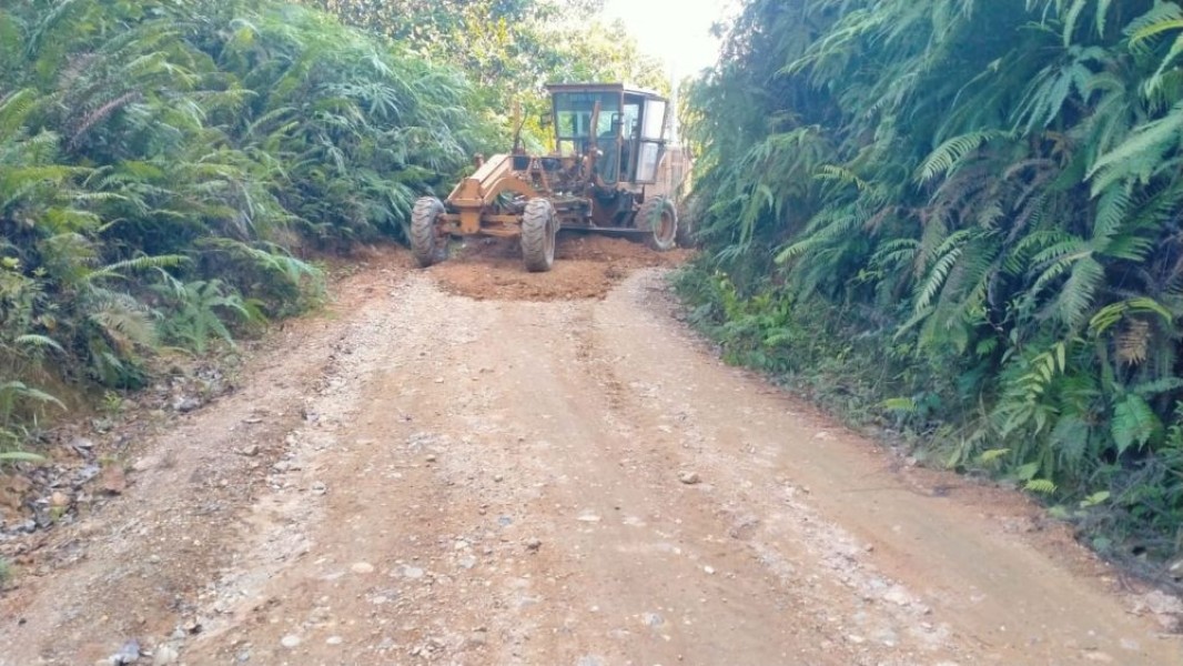 Pemprov Riau Gesa 39,34 Km Jalan Lubuk Agung-Batu Sasak-Batas Sumbar di Kampar