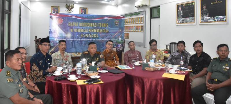 Bupati Bengkalis Rakor Teknis TMMD ke-124 Secara Virtual