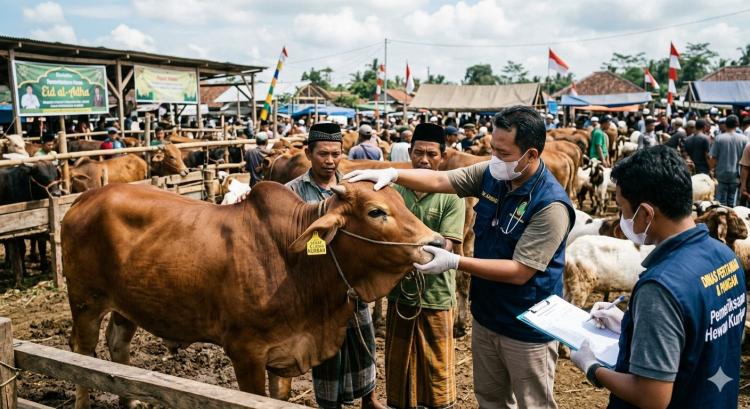 Jelang Idul Adha, Pemkot Pekanbaru Pastikan Sapi dan Kambing Kurban Aman