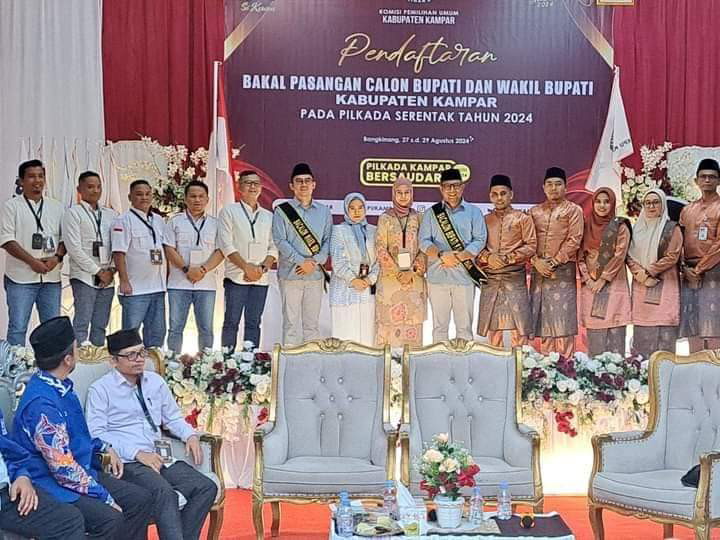 Tiga Pasangan Balon Bupati dan Wakil Bupati Kampar Mendaftar ke KPU