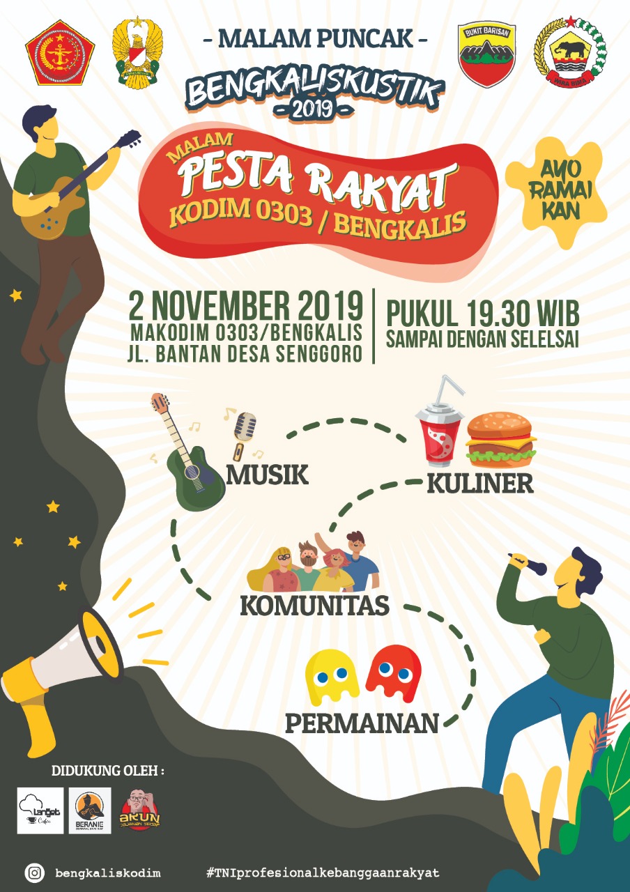 Kodim 0303, Buka Festival Bengkaliskustik 2019 