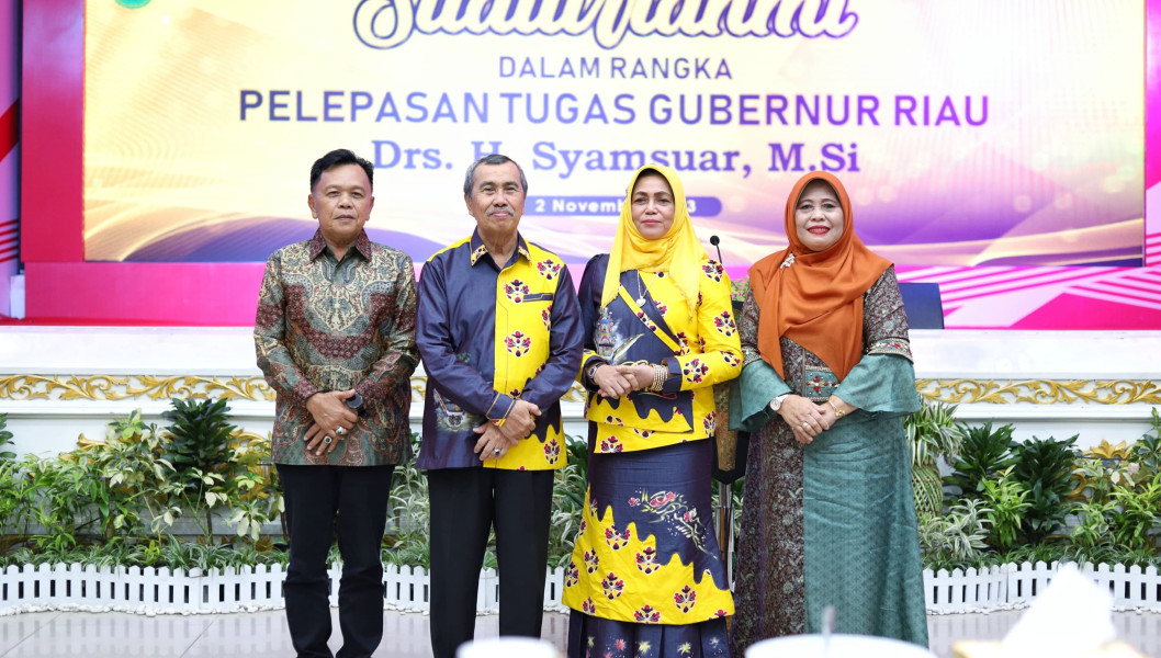 Plt Bupati Asmar Hadiri Silaturahmi Pelepasan Tugas Gubernur Riau