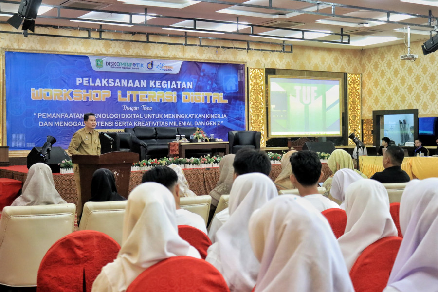 Dorong Kecakapan Teknologi Bagi Pelajar Mahasiswa, Dinas Kominfotik Kepulauan Meranti Taja Literasi 