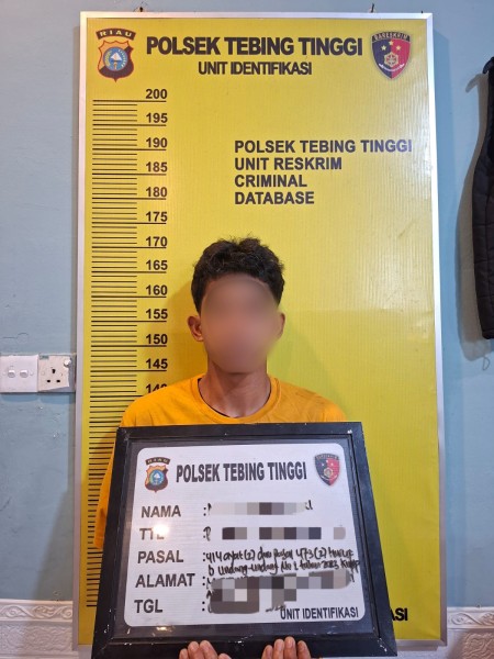 Polsek Tebing Tinggi Tangkap Pemuda di Meranti, Diduga Cabuli Anak di Bawah Umur Saat Tidur