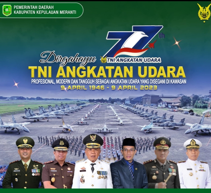 AKBP (Purn) H. Asmar Plt. Bupati Kabupaten Kepulauan Meranti Mengucapkan HUT TNI Angkatan Udara Ke 7