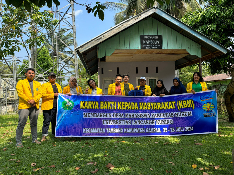 Hari Terakhir KBM, Mahasiswa FH Unilak Laksanakan Program Unggulan, Ini Capaiannya