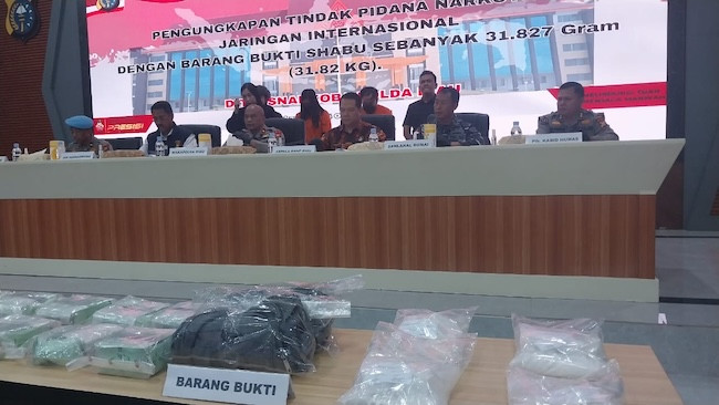 Kurir 31,8 Kg Sabu di Dumai Terancam Hukuman Mati, Mengaku Terjerat Utang