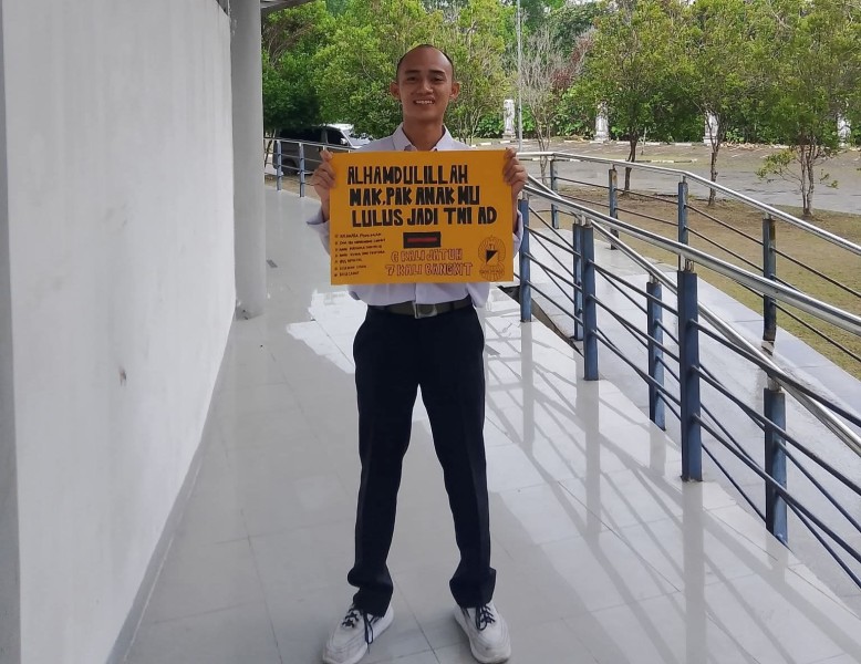 Kisah Mengharukan Muhammad Hifzan Anak Tukang Jahit Kampung Lulus Seleksi TNI AD