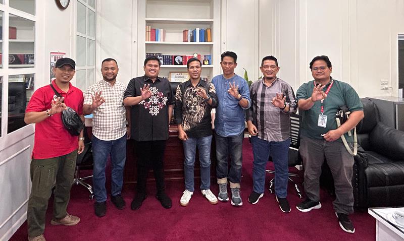 Bangun Sinergi dan Perkuat Barisan, PWI Bengkalis Silaturrahmi dengan Mitra Kerja