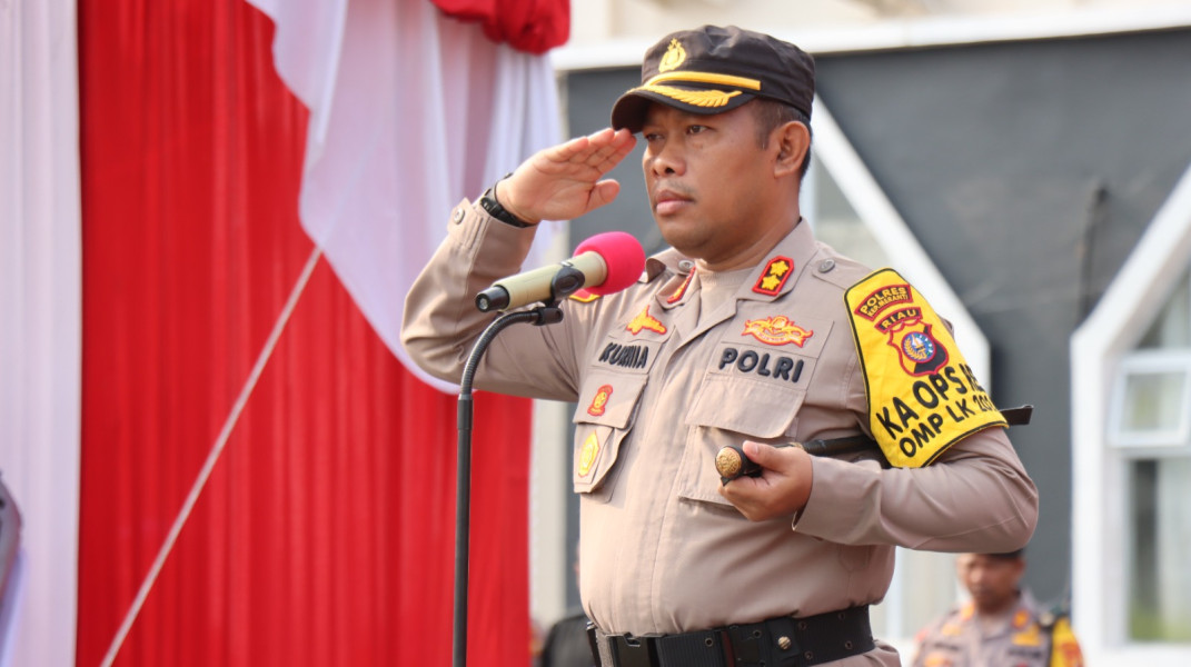 Polres Kepulauan Meranti Melaksanakan Apel Gelar Pasukan, Cek Kesiapan Personil Pengamanan Pilkada 2