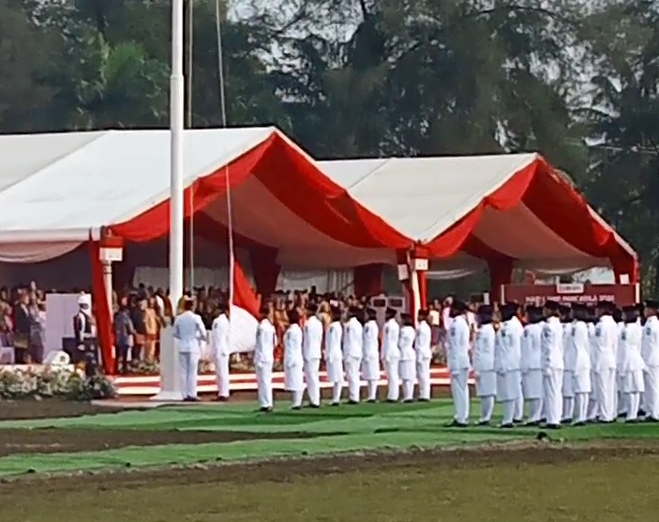 Presiden Joko Widodo Pimpin Upacara Hari Lahir Pancasila di Dumai