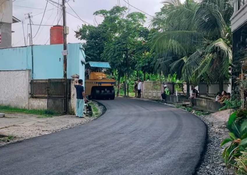 Pemko Pekanbaru Lanjutkan Overlay Jalan Garuda dan Jalan Guru