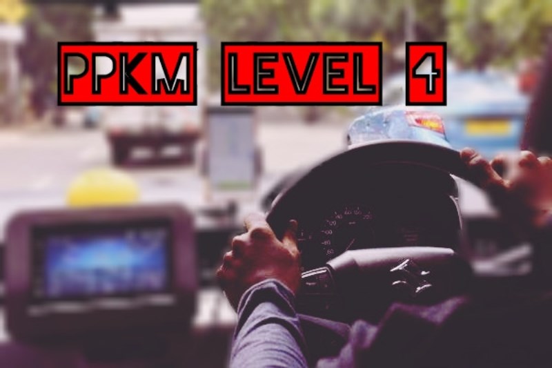 Terdampak PPKM Level 4, Driver Taksi Online di Pekanbaru Angkat Bendera Putih
