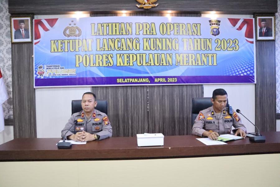 Polres Meranti Gelar Latpra Operasi Ketupat Lancang Kuning 2023
