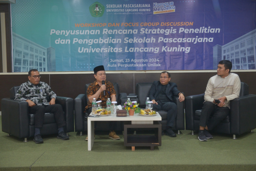 Dorong Peningkatan Publikasi Ilmiah, Sekolah Pascasarjana Unilak Gelar Workshop dan FGD Renstra