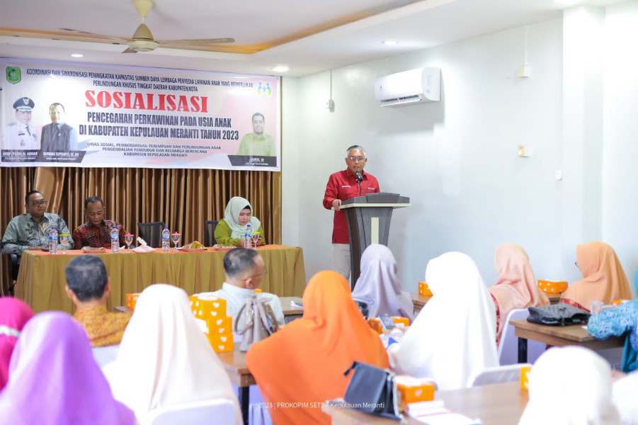 Pemkab Kepulauan Meranti Gelar Sosialisasi Pencegahan Perkawinan Anak Usia Dini