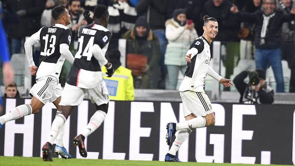 Bahagia Ronaldo Usai Juventus Manfaatkan Hasil Seri Inter Milan