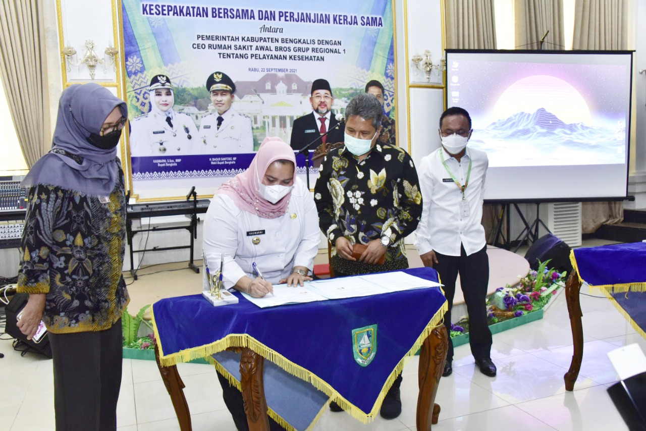 Pemkab Bengkalis Jalin Kerjasama dengan RS Awal Bross Regional I