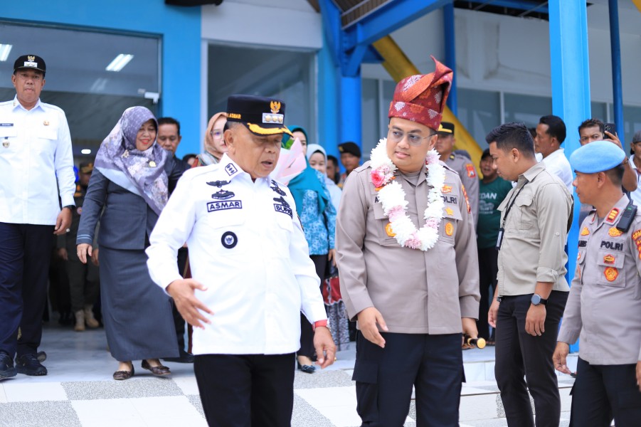 AKBP (Purn) H. Asmar Sambut Kapolres Baru AKBP Aldi Alfa Faroqi SH, SIK, MH