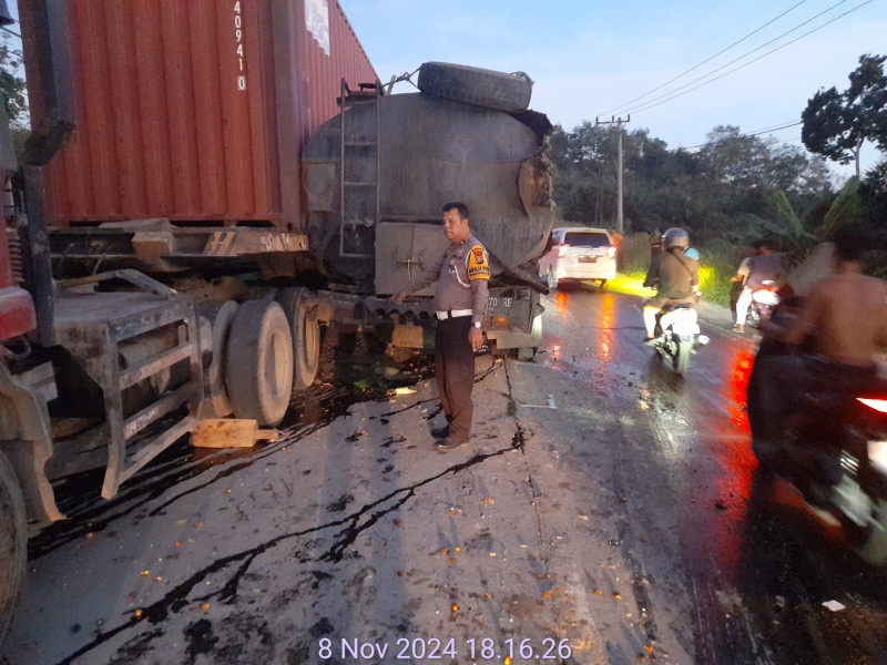 Lakalantas di Jalan Lintas Timur Pelalawan, Satu Pejalan Kaki Meninggal Dunia