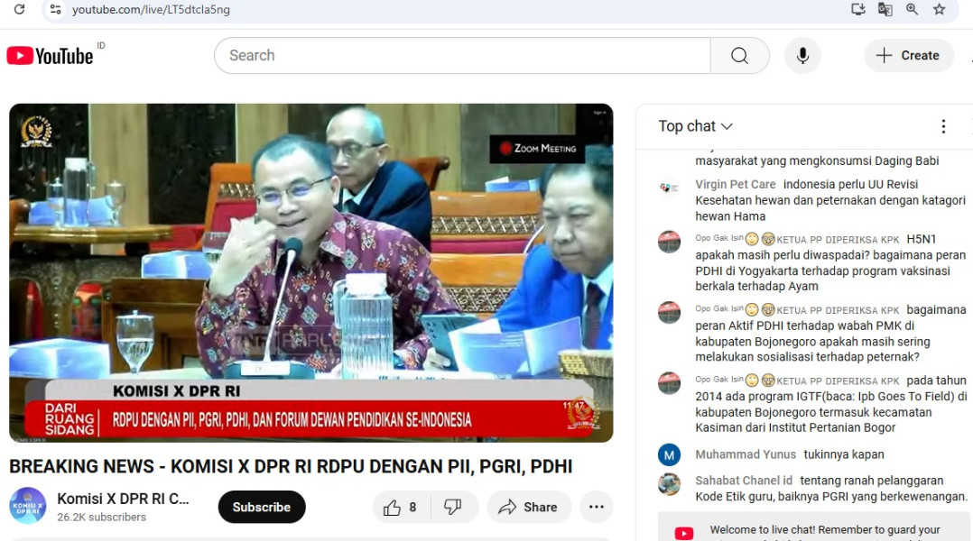 Prof Junaidi Hadir di Komisi X DPR RI, Ini Masukan yang Diberikan untuk Pendidikan Indonesia