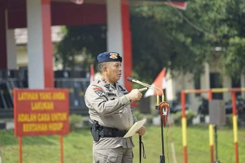 Mantan Kapolres Bengkalis Pimpin Upacara Pembukaan Latihan Personel Korps Brimob