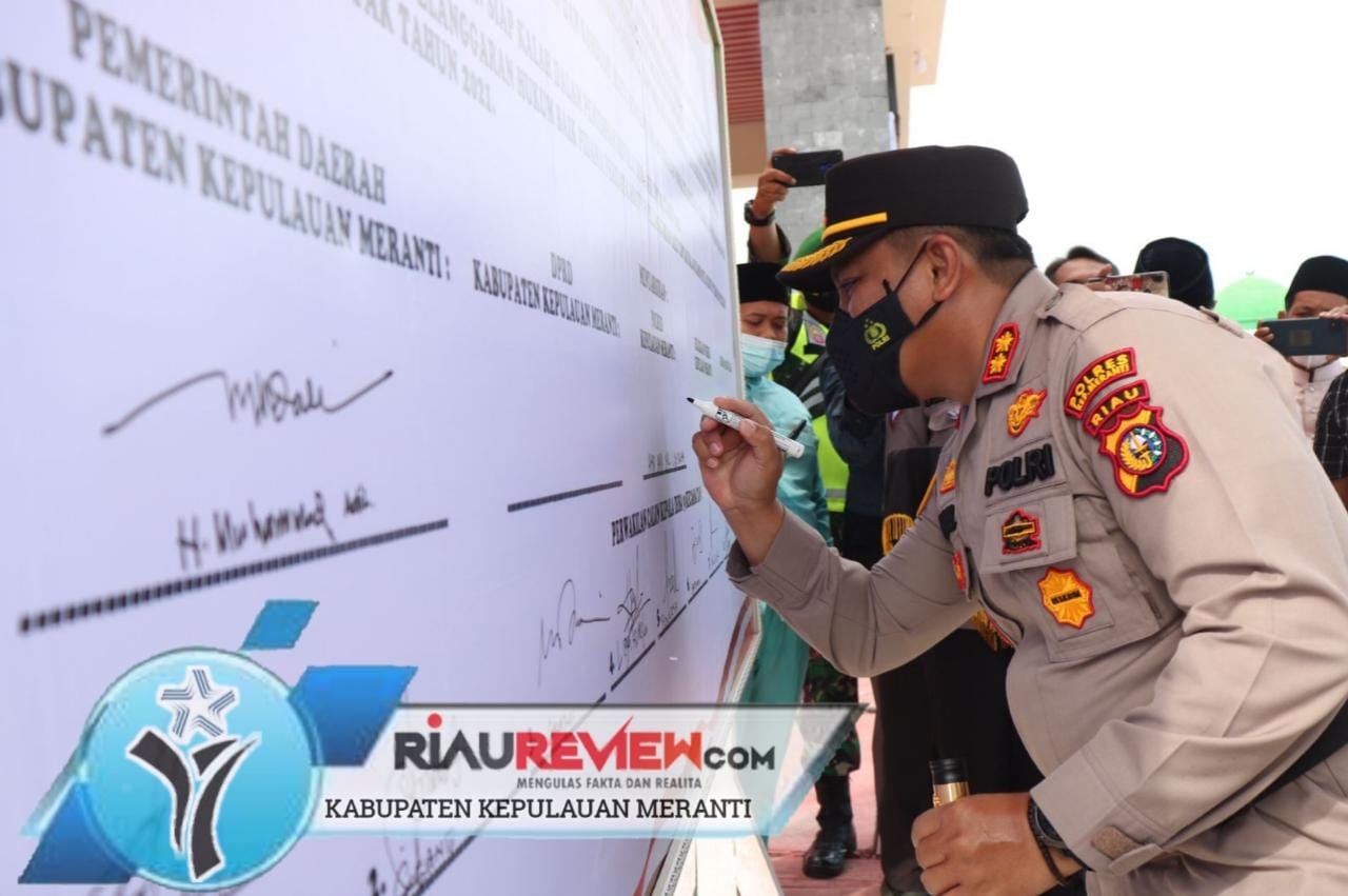 Pemkab Bersama Polres Kepulauan Meranti Gelar Deklarasi Pilkades Serentak