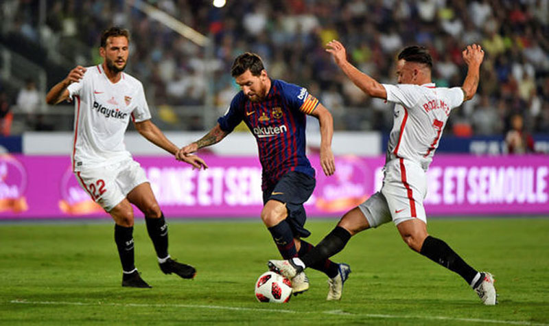 Debut VAR di Spanyol: Sahkan Gol Sevilla ke Gawang Barcelona